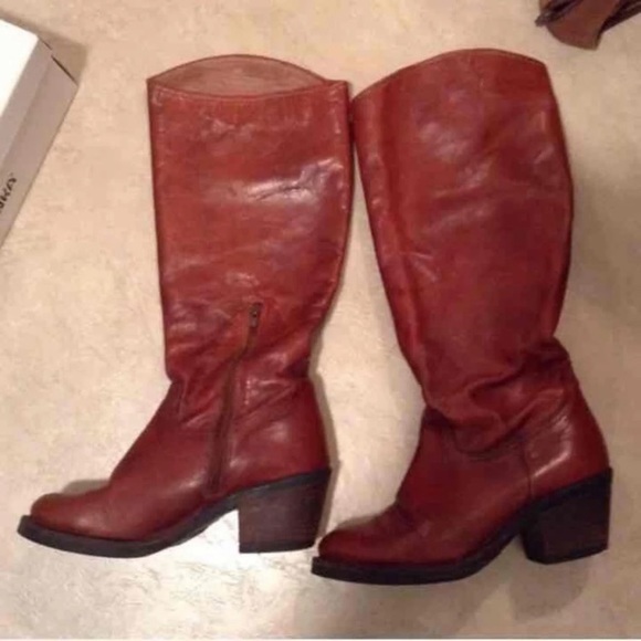 Steve Madden Genuine Leather Riding Boots - Picture 1 of 9